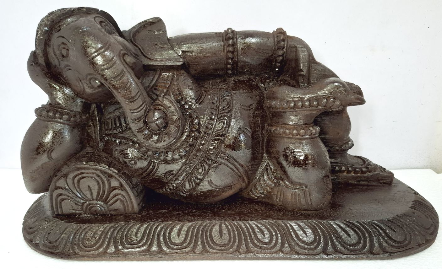 Wooden Ganesha Sculpture