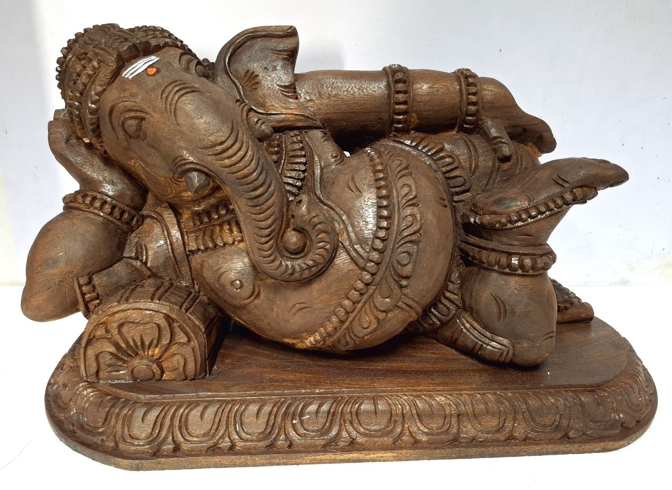 Wooden Ganesha Sculpture