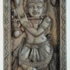 Krishna Wooden Wall Panel