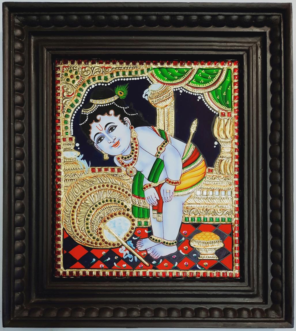 Krishna Tanjore Painting