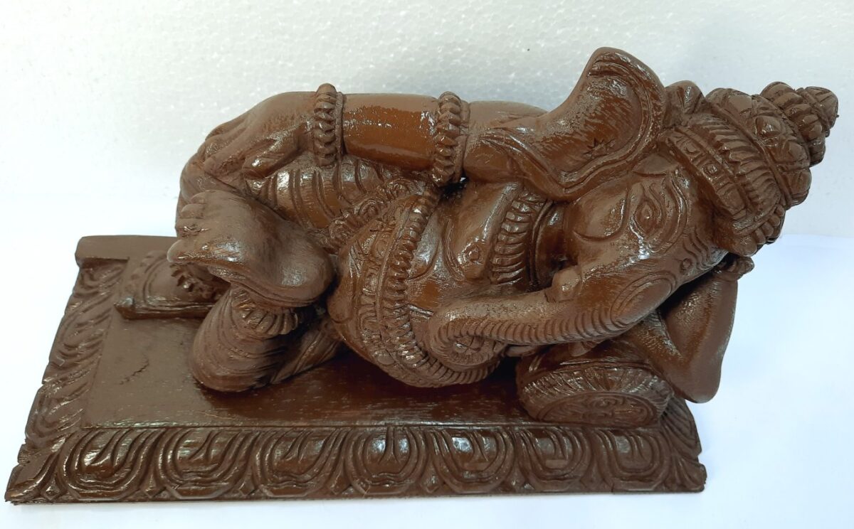 Wooden Ganesha Sculpture