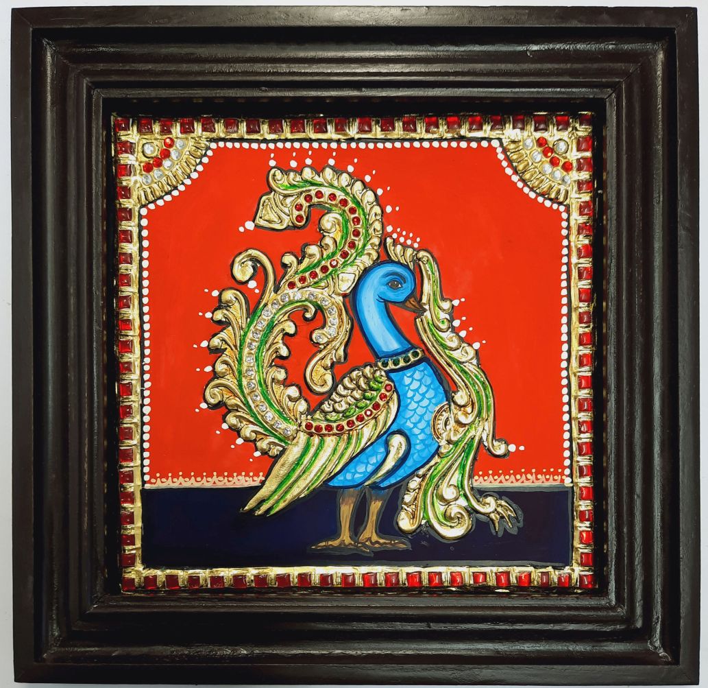 Peacock Tanjore Painting