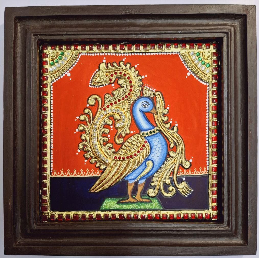 Peacock Tanjore Painting