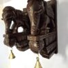 Handmade Wooden Elephant Corbel Pair Antique Finish Elephant Wall Brackets Door Entrance Decor Ready to Ship