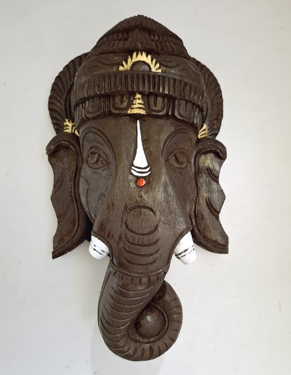 Wooden Ganesha Statue Wall Hanging