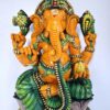 Wooden Ganesh Statue Hindu Deity Handmade Carved Idol 18 inches Ganapati Pooja room home decor Wood Statue Ready to Ship