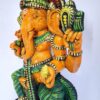 Wooden Ganesh Statue Hindu Deity Handmade Carved Idol 18 inches Ganapati Pooja room home decor Wood Statue Ready to Ship