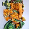 Wooden Ganesh Statue Hindu Deity Handmade Carved Idol 18 inches Ganapati Pooja room home decor Wood Statue Ready to Ship