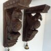 Peacock Wall Bracket Pair