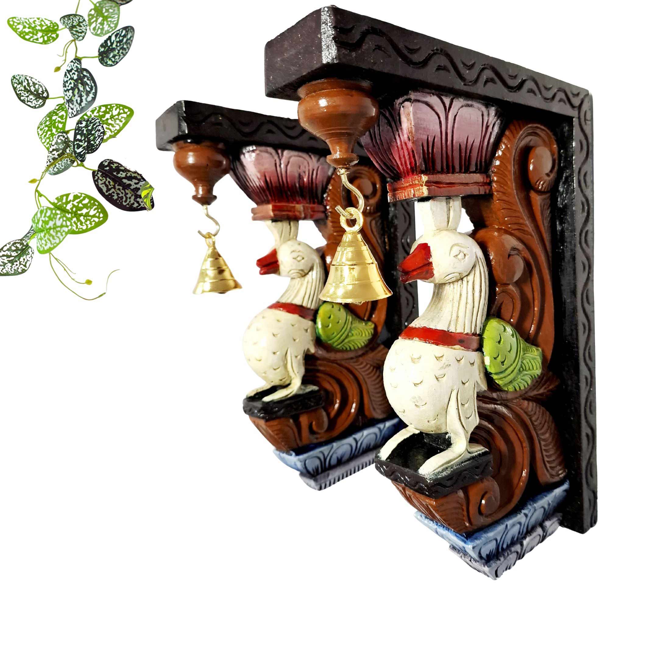 Peacock Wall Bracket Pair