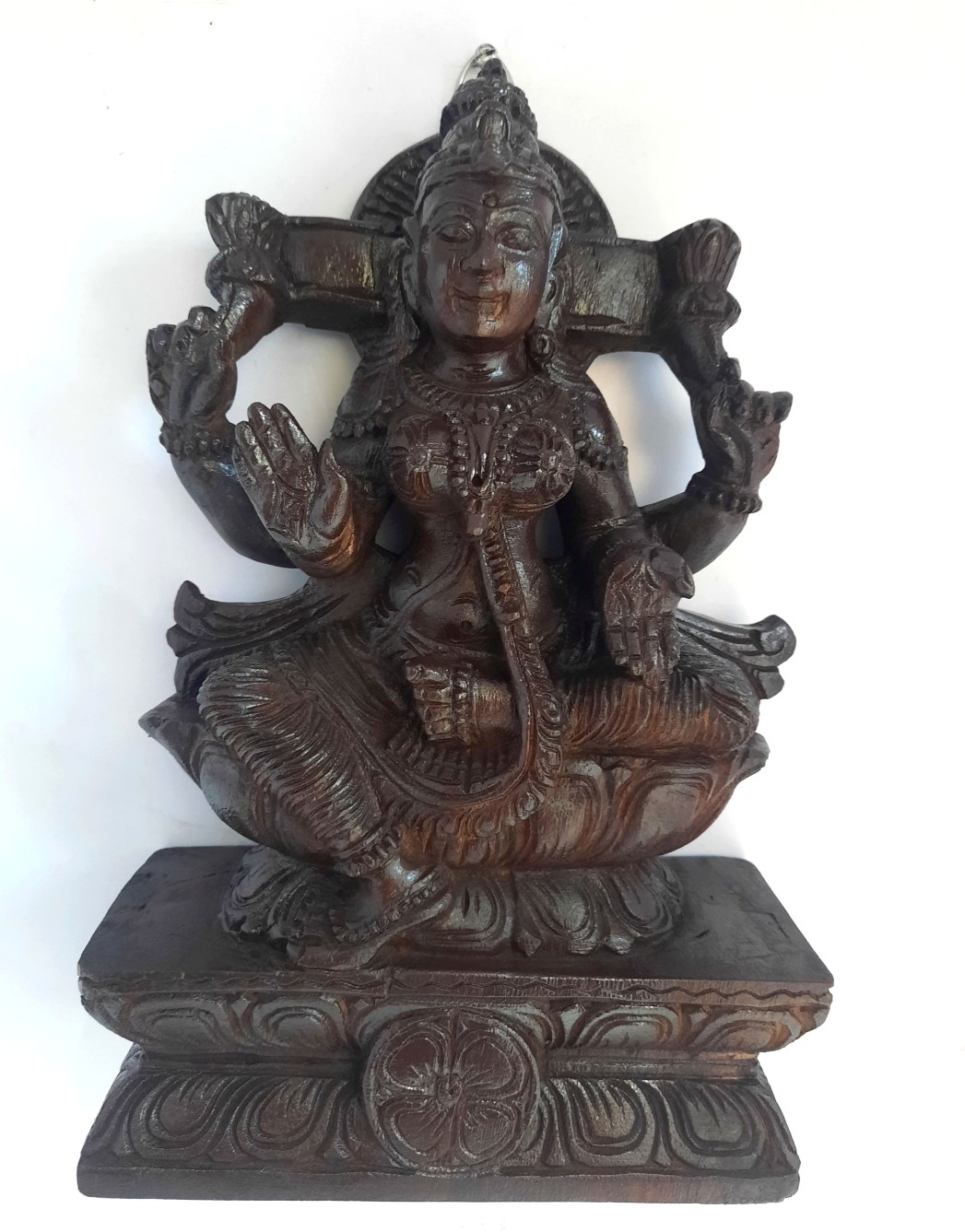 Wooden Lakshmi Statue