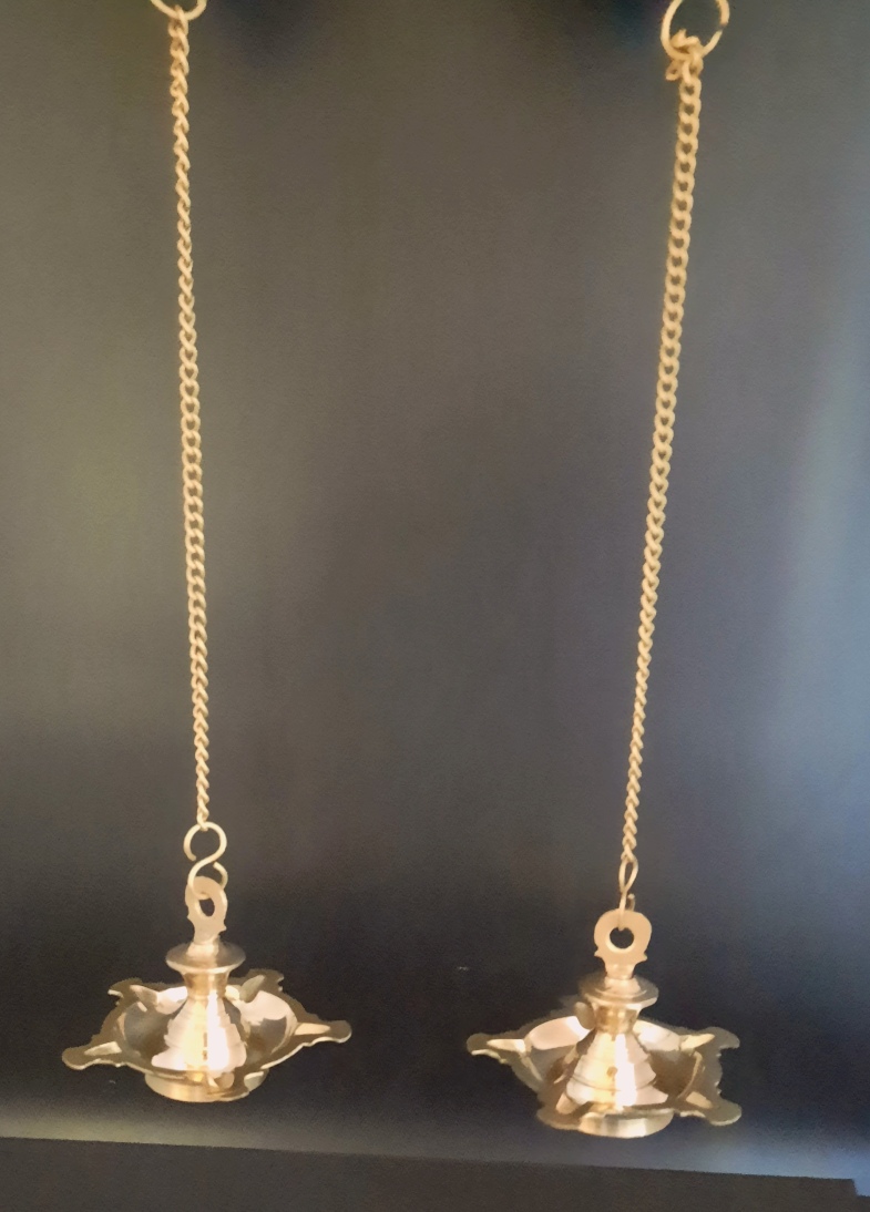 Brass Hanging Oil Lamp