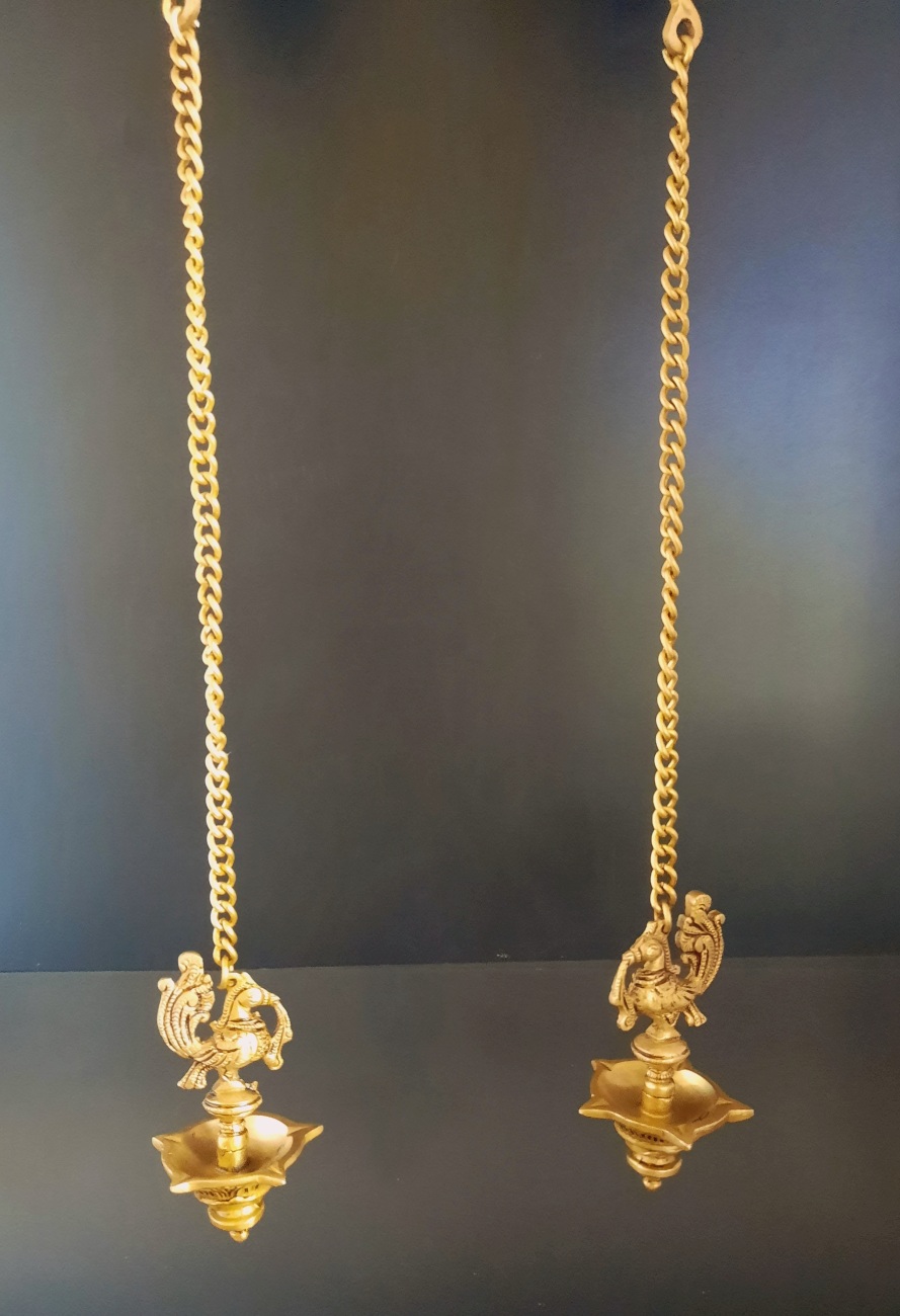 Brass Hanging Oil Lamp