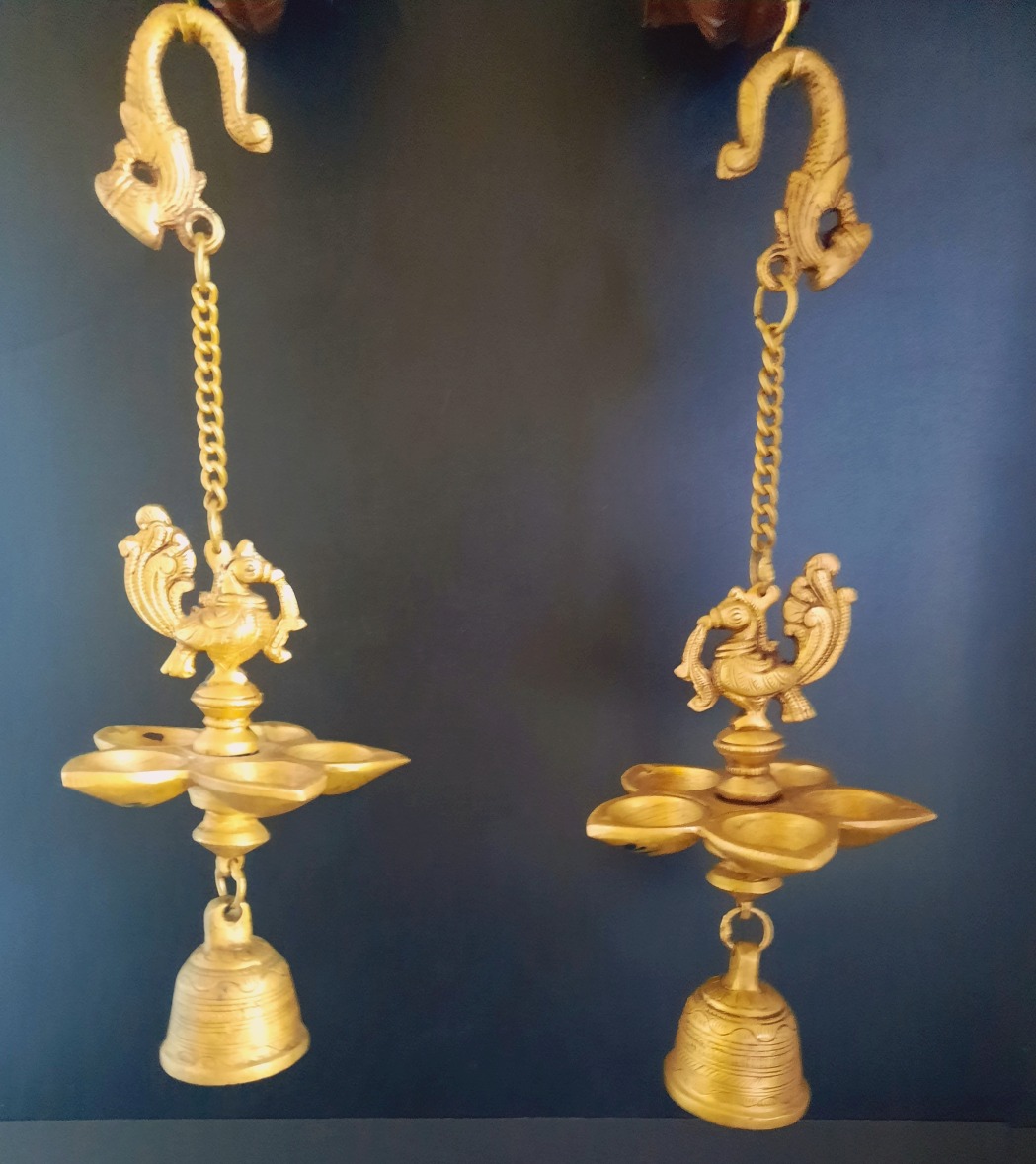 Brass Hanging Oil Lamp