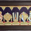 Sanku Chakra Namam Tanjore Painting