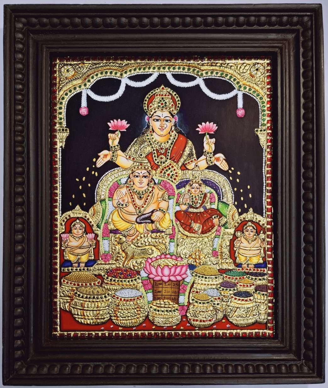 Kubera Lakshmi Tanjore Painting