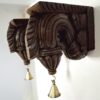 Wooden Wall Bracket Bodhil Pair with Brass Bells Vintage Style Entrance Wall Décor  Solid Wood Corbel Handmade 2 Pcs Ready to Ship