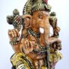 Wooden Ganesha Statue 24 Inch Large Ganesh Sculpture, Ganapathi Vinayaka Vigneshwara Home Decor, Temple Figurine, Pooja Room, Ready to Ship