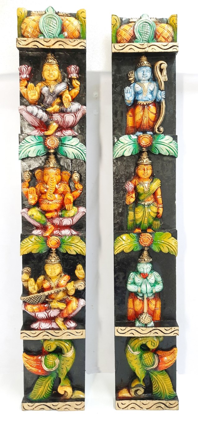 Ganesha Wooden Wall Panel