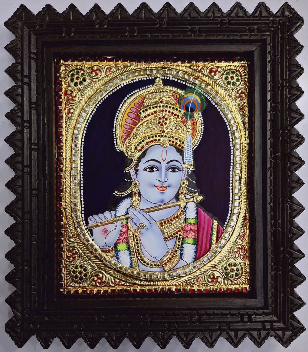 Krishna Tanjore Painting