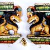 Wooden Yali Wall Corbel Pair