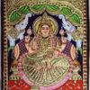 Gajalakshmi Tanjore Painting 15" x 13" with Framed 22K Gold Pooja Room Goddess of Wealth Indian Art Gift Pooja Room Décor Ready to Ship