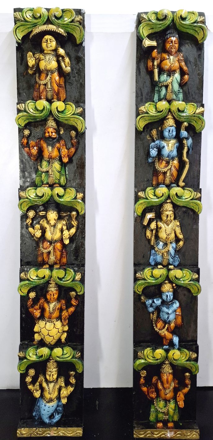 Dashavatar Wooden Wall Panel