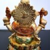 Brass Ganesha Idol 18 cm Ganpati Showpiece Gift for Home Temple Puja God of Luck, Brass Ganesh Figurine Mandir Ganesha Statue, Ready to Ship