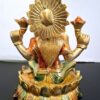 Brass Lakshmi Statue 18 cm Laxmi Showpiece Gift for Home Temple Puja Goddess of Wealth, Brass Maha Lakshmi Idol, Ready to Ship