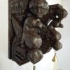 Wooden Wall Bracket Peacock Pair