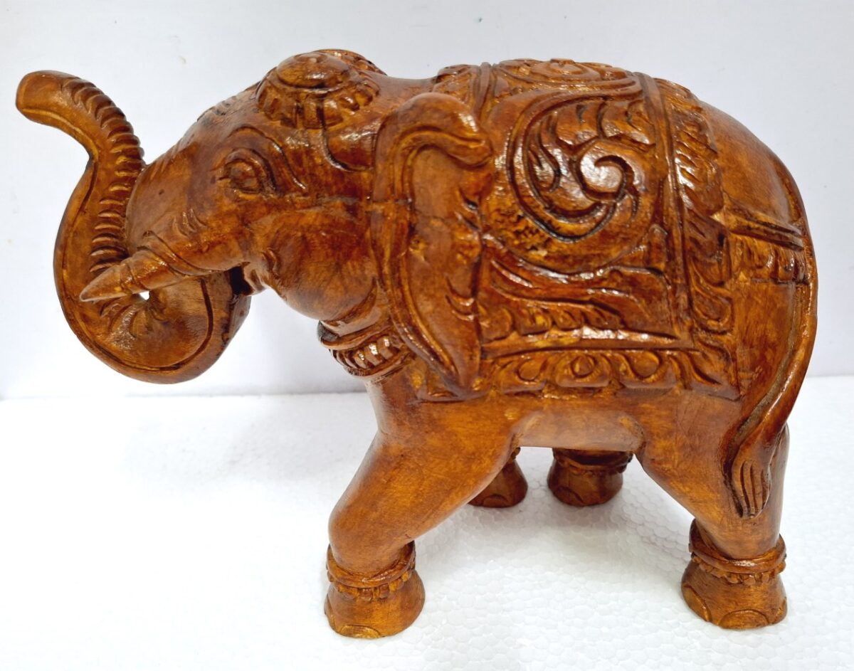 Wooden Elephant Statue