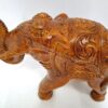 Wooden Elephant Statue Handmade Animal Sculpture Figurine Elephant Sculpture Handicraft Asian Indian Elephant Home Decor Ready To Ship