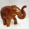 Wooden Elephant Statue Handmade Animal Sculpture Figurine Elephant Sculpture Handicraft Asian Indian Elephant Home Decor Ready To Ship