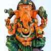 Wooden Ganesh Statue Hindu Deity Handmade Carved Idol 18 inches Ganapati Pooja room home decor Wood Statue Ready to Ship