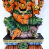 Wooden Ganesh Statue Hindu Deity Handmade Carved Idol 18 inches Ganapati Pooja room home decor Wood Statue Ready to Ship