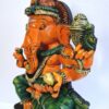 Wooden Ganesh Statue Hindu Deity Handmade Carved Idol 18 inches Ganapati Pooja room home decor Wood Statue Ready to Ship