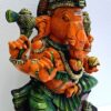 Wooden Ganesh Statue Hindu Deity Handmade Carved Idol 18 inches Ganapati Pooja room home decor Wood Statue Ready to Ship