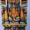 Ganesha Statue Kavadi Wall Panel Hindu God Wooden Wall Hanging Ganesh Sculpture Temple Gopuram Puja Pooja Home Decor Ready to Ship