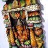 Ganesha Statue Kavadi Wall Panel Hindu God Wooden Wall Hanging Ganesh Sculpture Temple Gopuram Puja Pooja Home Decor Ready to Ship