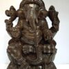 Wooden Ganesha Statue 18 Inch Ganesh Sculpture Ganapathi Vinayaka Vigneshwara Home Décor Temple Figurine Pooja Room Ready to Ship