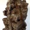 Wooden Ganesha Statue 18 Inch Ganesh Sculpture Ganapathi Vinayaka Vigneshwara Home Décor Temple Figurine Pooja Room Ready to Ship