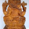 Wooden Ganesh Statue 18 Inch Ganesha Sculpture Ganapathi Vinayaka Vigneshwara Home Décor Temple Figurine Pooja Room Ready to Ship