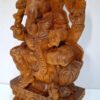 Wooden Ganesh Statue 18 Inch Ganesha Sculpture Ganapathi Vinayaka Vigneshwara Home Décor Temple Figurine Pooja Room Ready to Ship