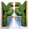 Bird Corbel Pair Wooden Statue beautifully Hand carved Color Finish Parrot Wall Bracket 2 Pcs Door Entrance Wall Décor Ready to Ship