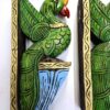 Bird Corbel Pair Wooden Statue beautifully Hand carved Color Finish Parrot Wall Bracket 2 Pcs Door Entrance Wall Décor Ready to Ship