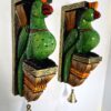Peacock Wall Bracket Pair