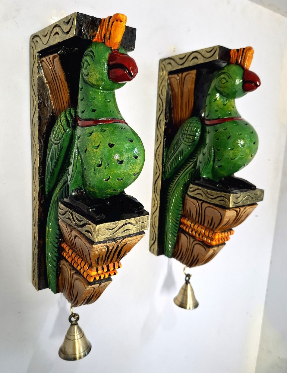 Peacock Wall Bracket Pair