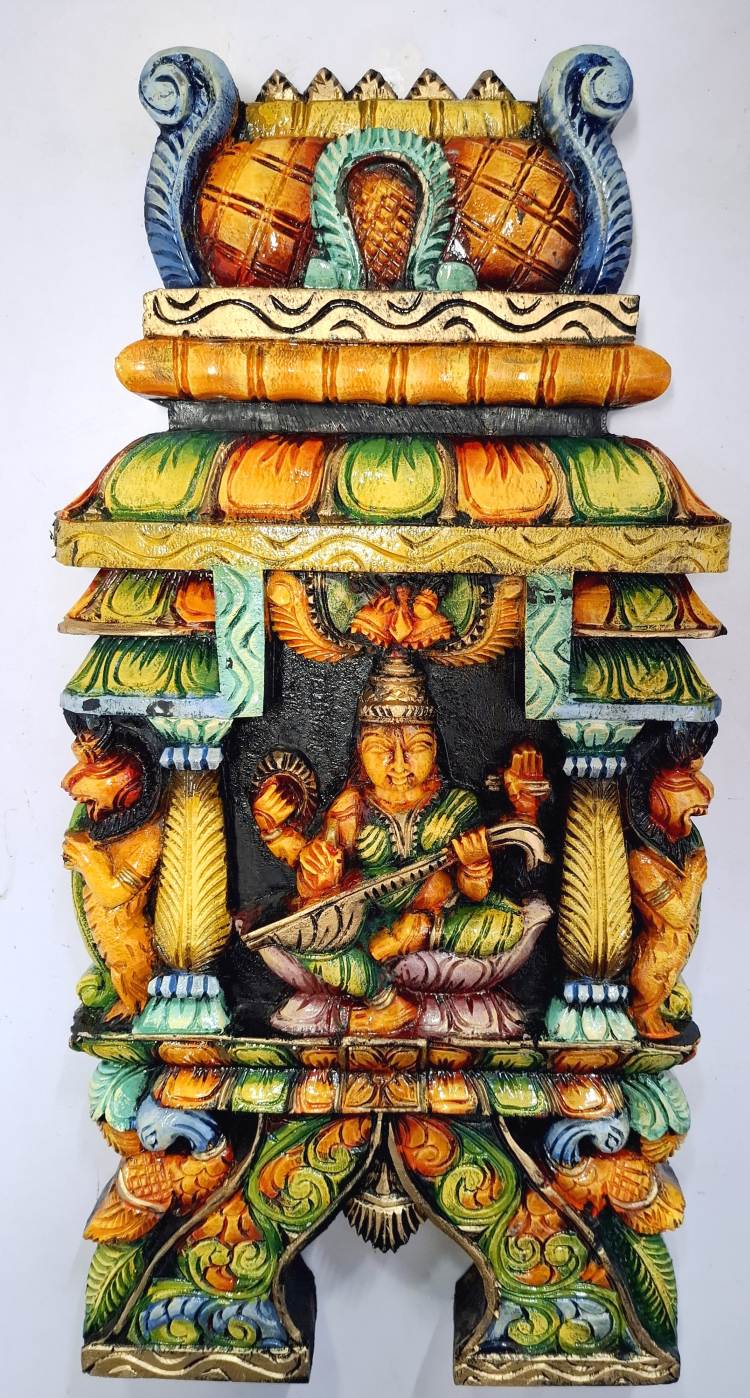 Saraswathi Lakshmi Wall Panel