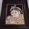 Krishna Tanjore Painting with Frame 22K Gold Foils Teakwood Framed Painting Housewarming Gift Pooja Room Décor Ready to Ship