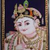 Krishna Tanjore Painting with Frame 22K Gold Foils Teakwood Framed Painting Housewarming Gift Pooja Room Décor Ready to Ship